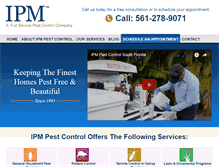 Tablet Screenshot of pestcontrolipm.com